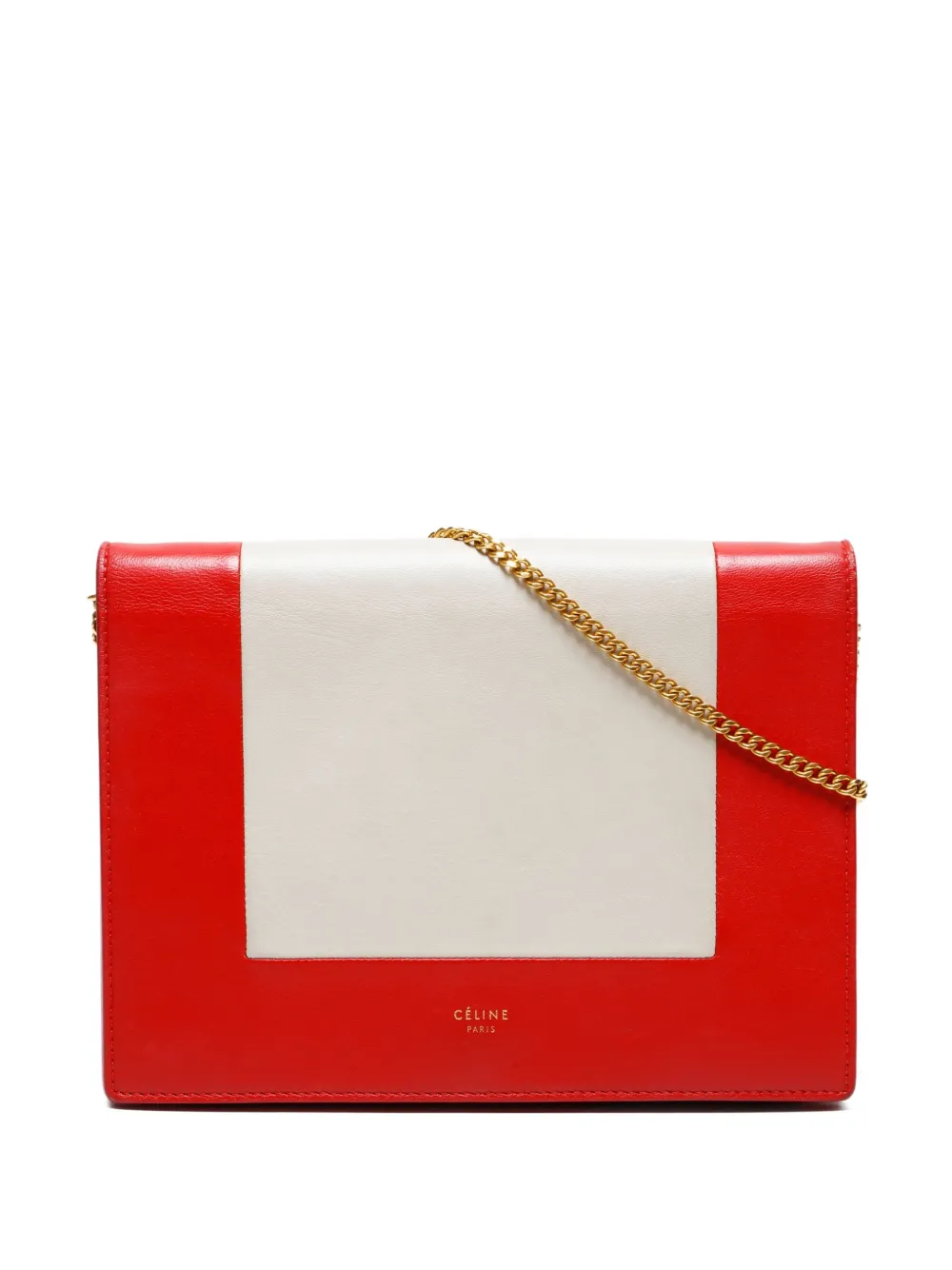 Celine Pre-Owned 2000-2020s Frame Chain shoulder bag | Neutrals | Image 1