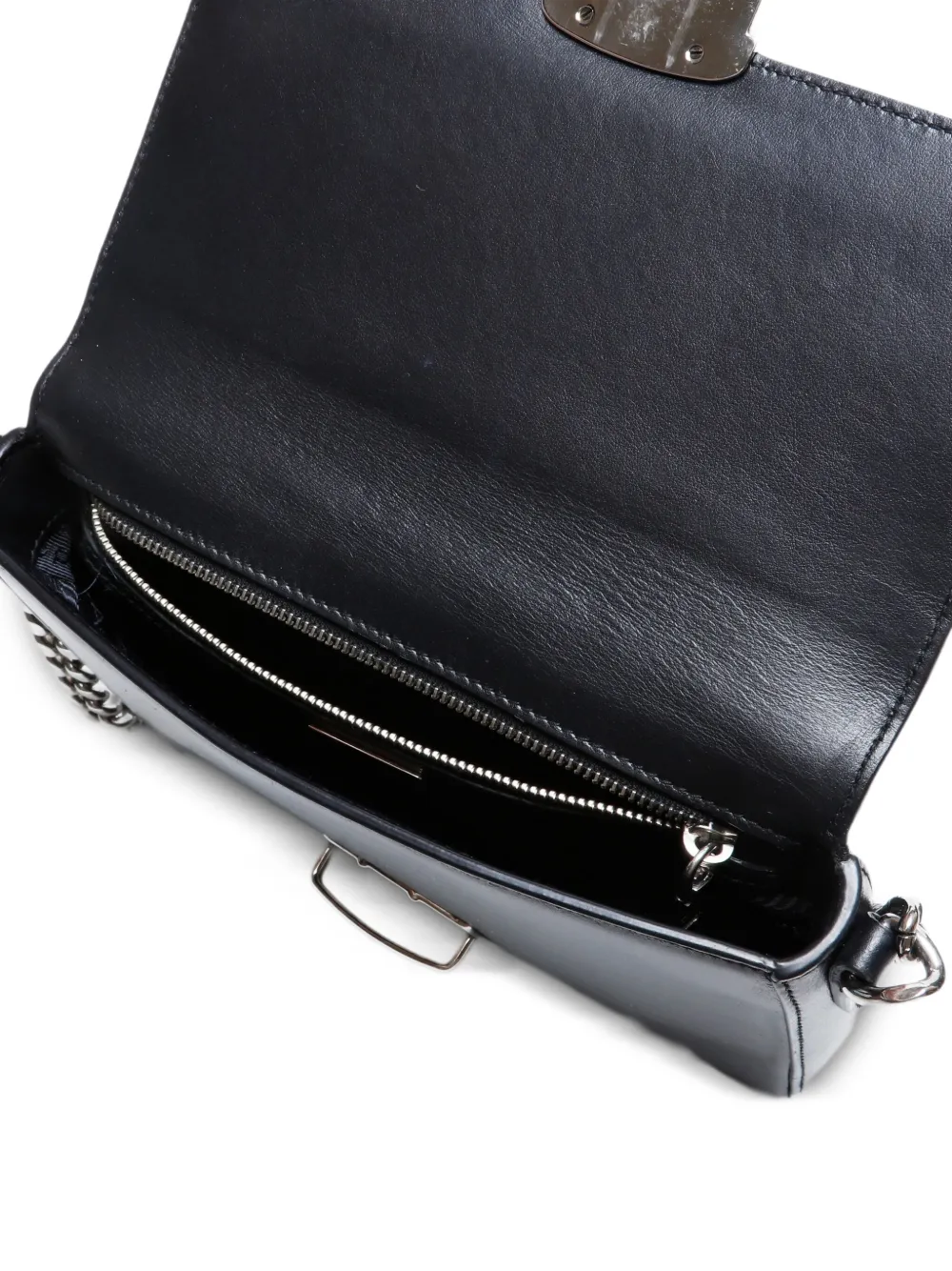 Pre-owned Prada 2000-2015 Leather Shoulder Bag In Black