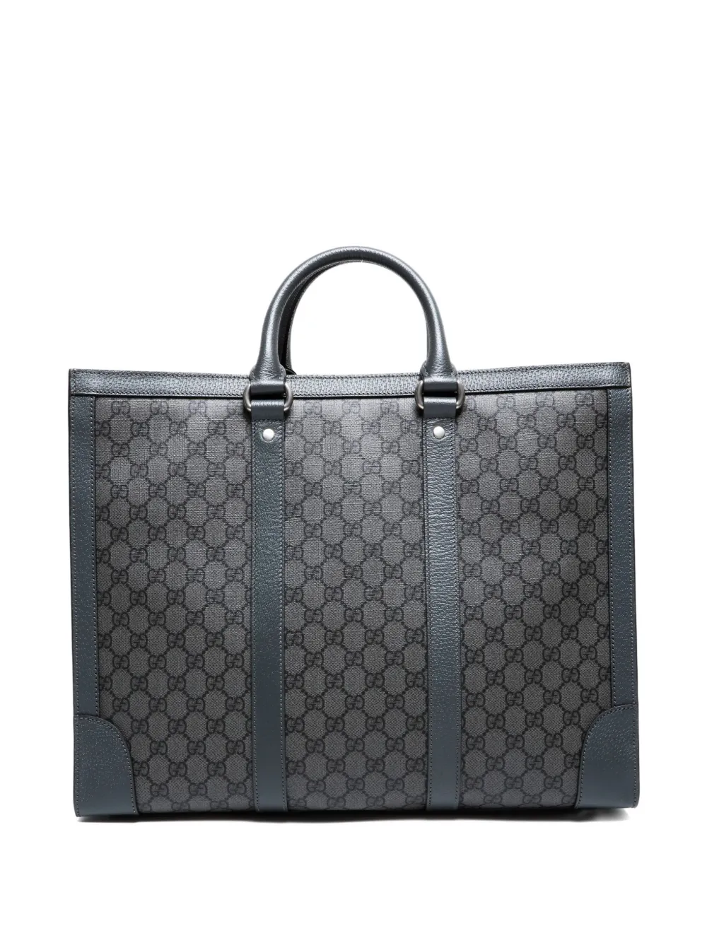 Pre-owned Gucci 2015-2020 Large Ophidia Tote Bag In Gray