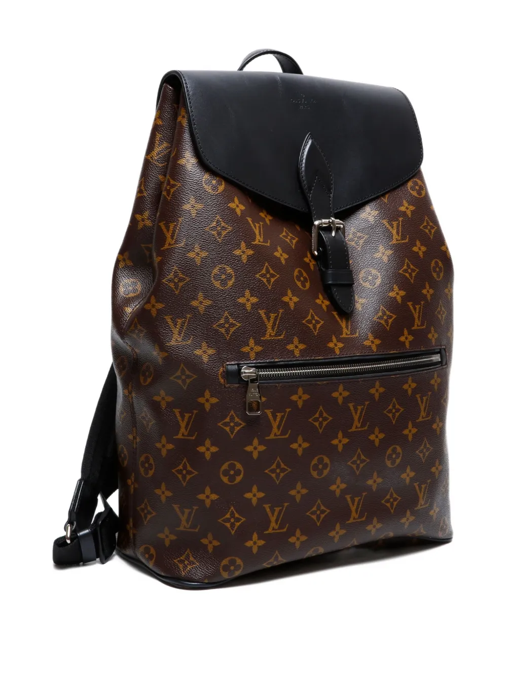 Pre-owned Louis Vuitton 2015 Monogram Macassar Backpack In Brown