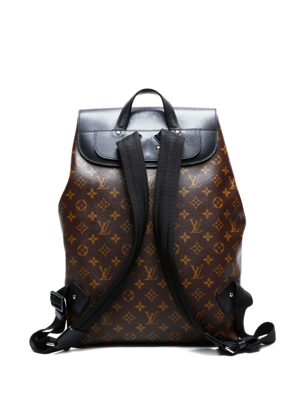 Pre-owned Louis Vuitton 2015 Monogram Macassar Backpack In Brown