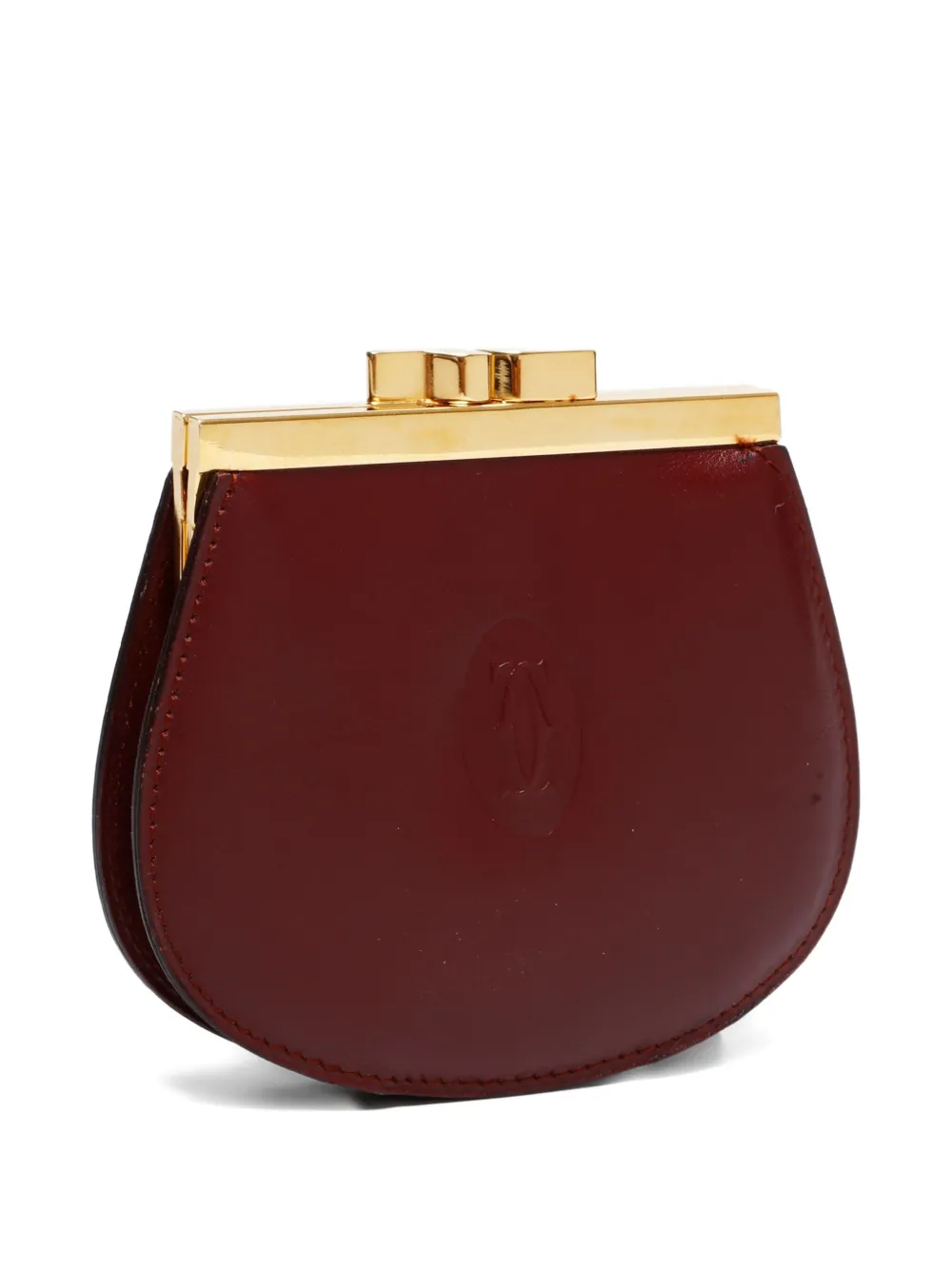 Pre-owned Cartier 1990-2010s Must De Coin Purse In Red
