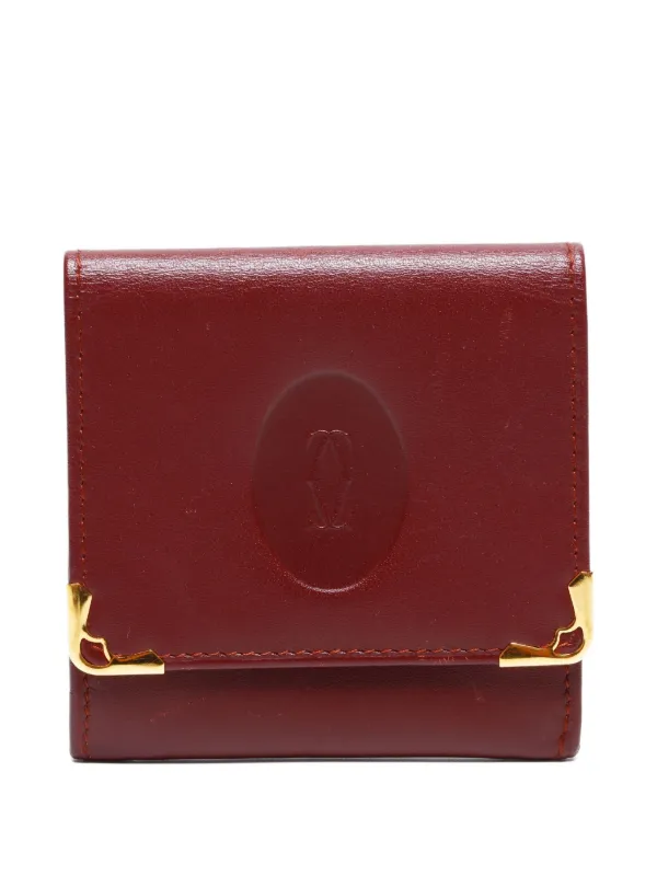 Cartier 1990-2010 Must De Coin Wallet Red FARFETCH BH