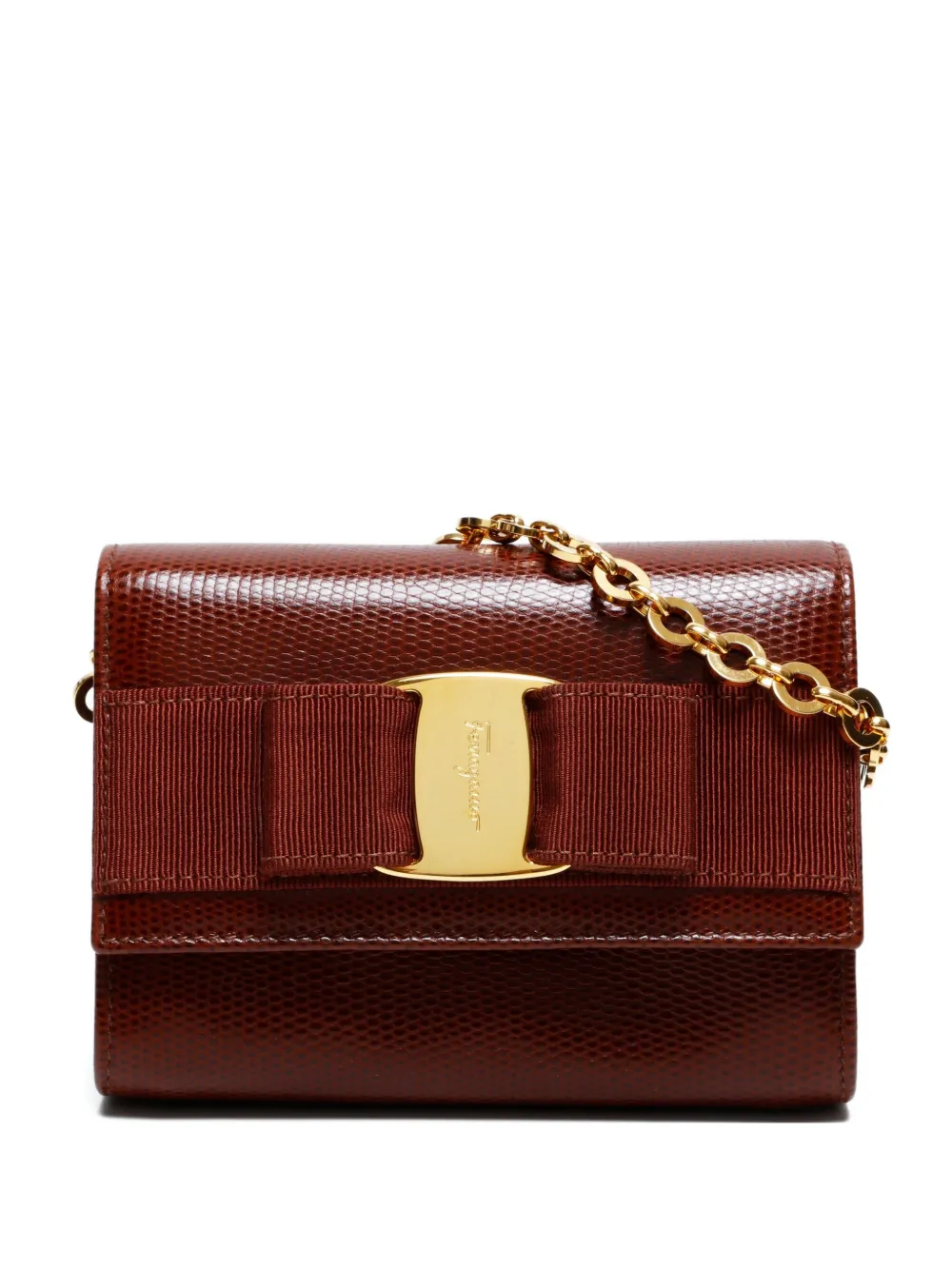 Ferragamo Pre-Owned 2000-2015 ヴァラリボン ショルダーバッグ - ブラウン Ferragamo Pre-Owned 2000-2015 ヴァラリボン ショルダーバッグ - ブラウン