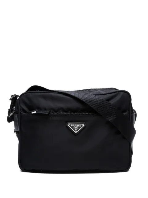 Prada Pre-Owned 2000-2010 triangle-logo shoulder bag