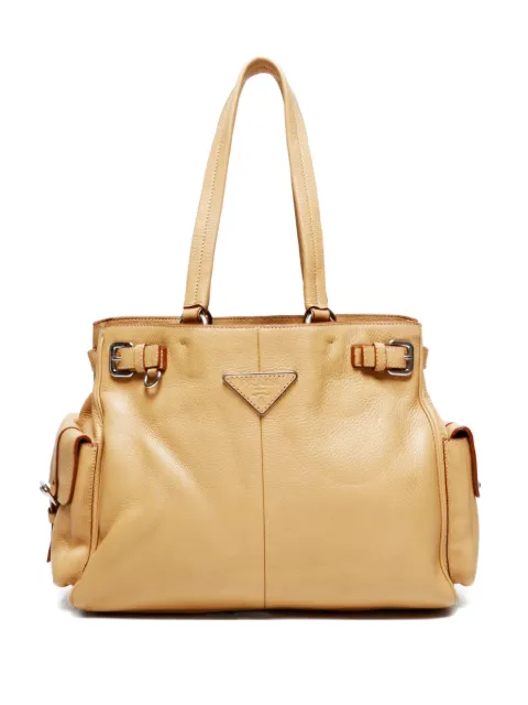 Prada Pre-Owned bolsa de hombro con logo triangular 2000-2020