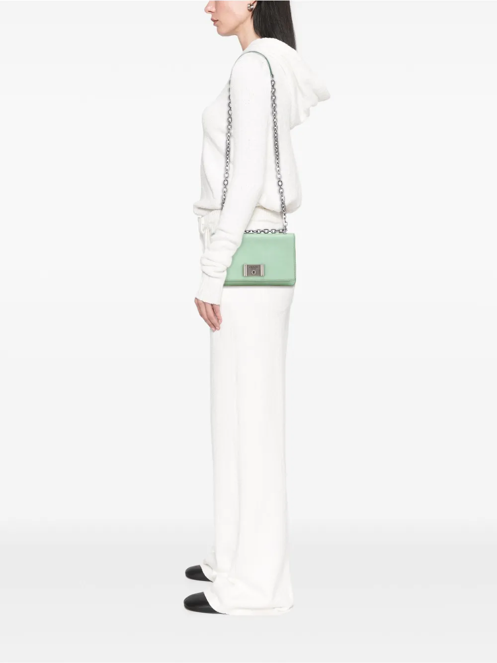 Prada Pre-Owned 2013-2022 Saffiano Lux Chain Lock Flap crossbody bag | Pre-Owned | Image 2