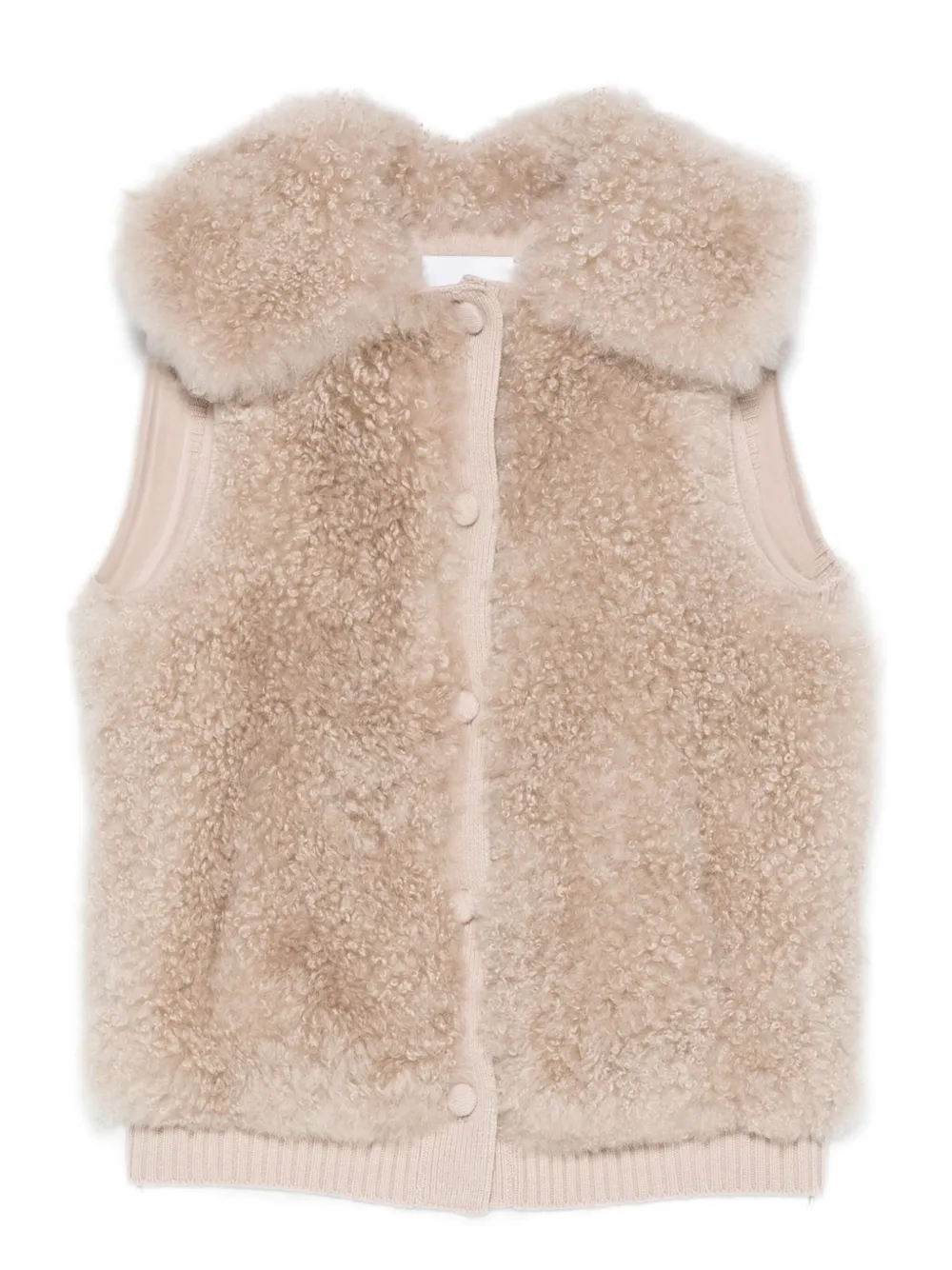 Yves Salomon textured gilet | Neutrals | Image 1
