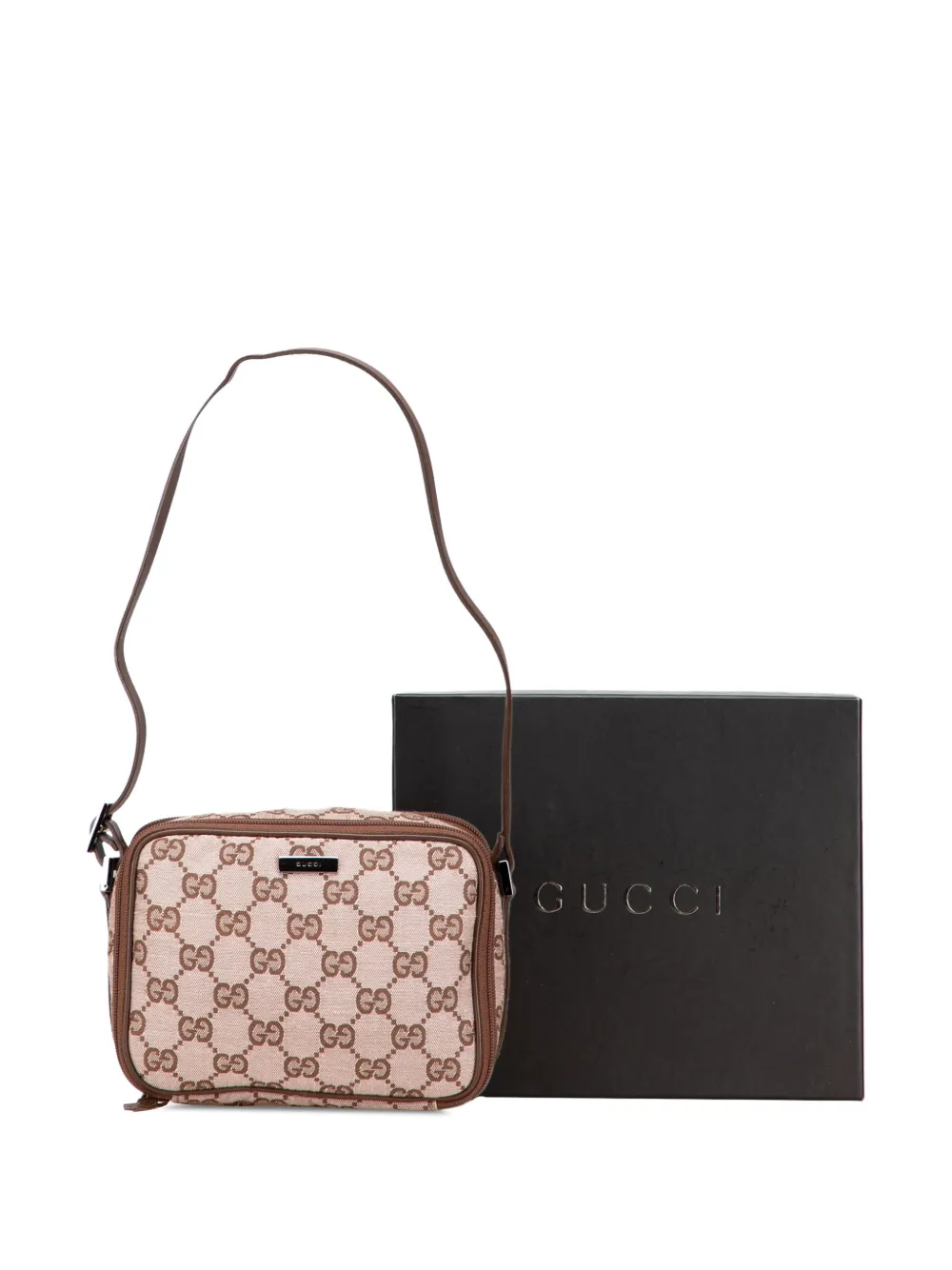 Gucci Pre-Owned 2000-2015 GGキャンバス ダブルジップ ショルダー