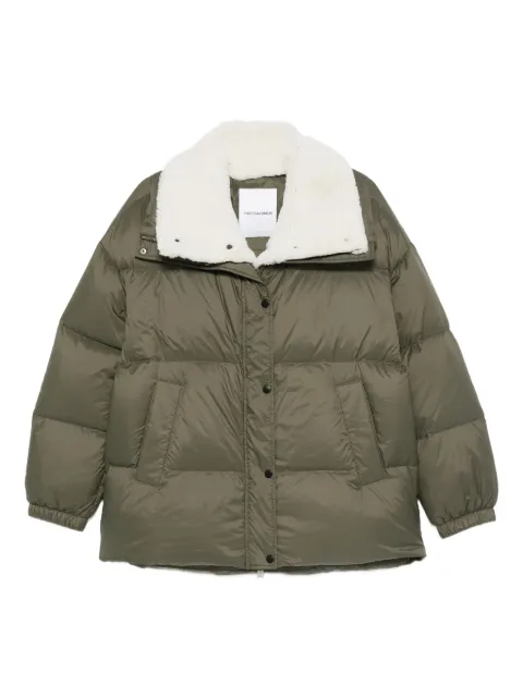 Yves Salomon fleece-collar jacket
