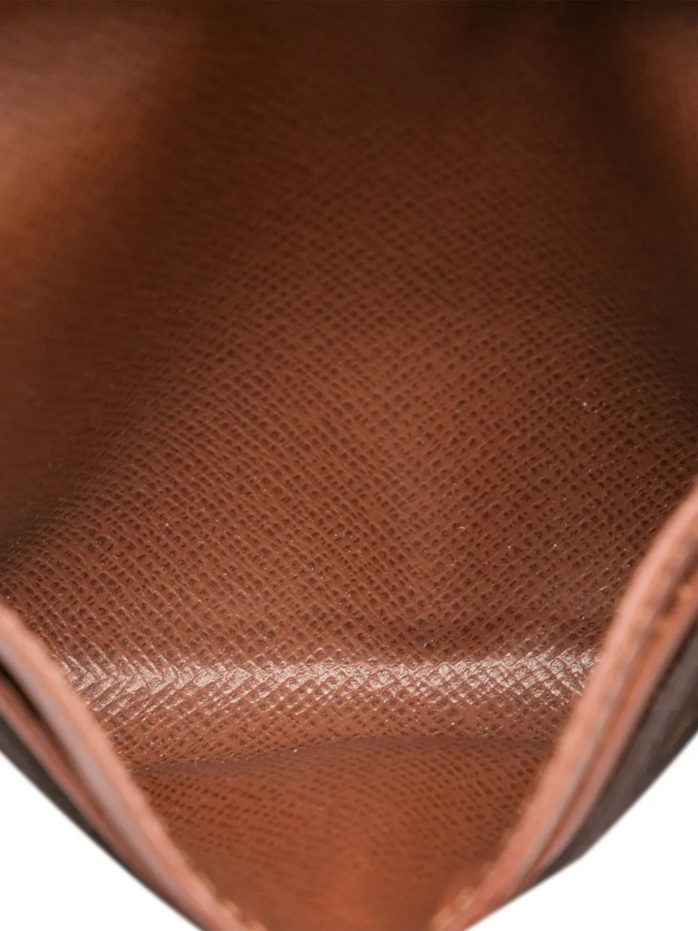 Pre-owned Louis Vuitton 2000-2025 Monogram Enveloppe Carte De Visite Card Holder In Brown