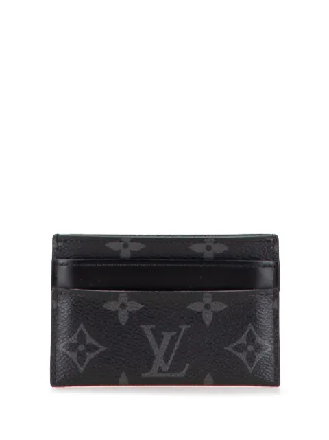 Louis Vuitton Pre-Owned حامل بطاقات 'إكليبس' مزدوج بمونوغرام 2017