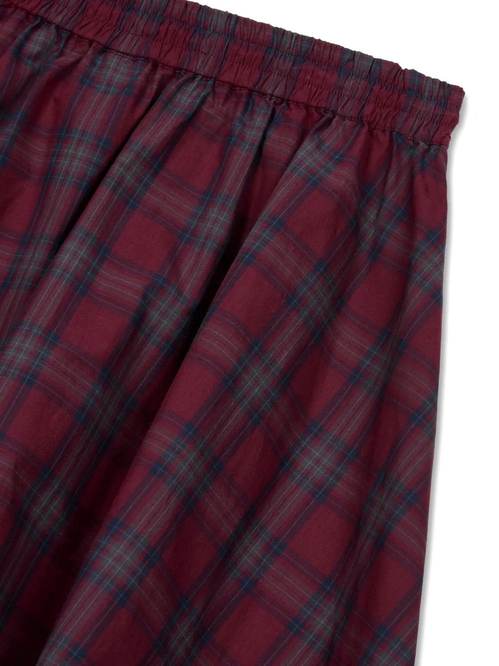 Studio Tomboy Checked Midi Skirt In Red