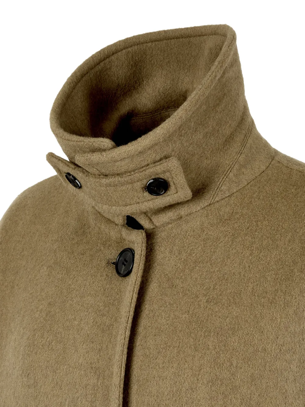 Studio Tomboy Single-breasted Felted Coat In Brown