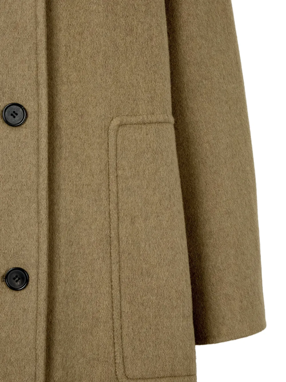 STUDIO TOMBOY Mantel met enkele rij knopen Beige