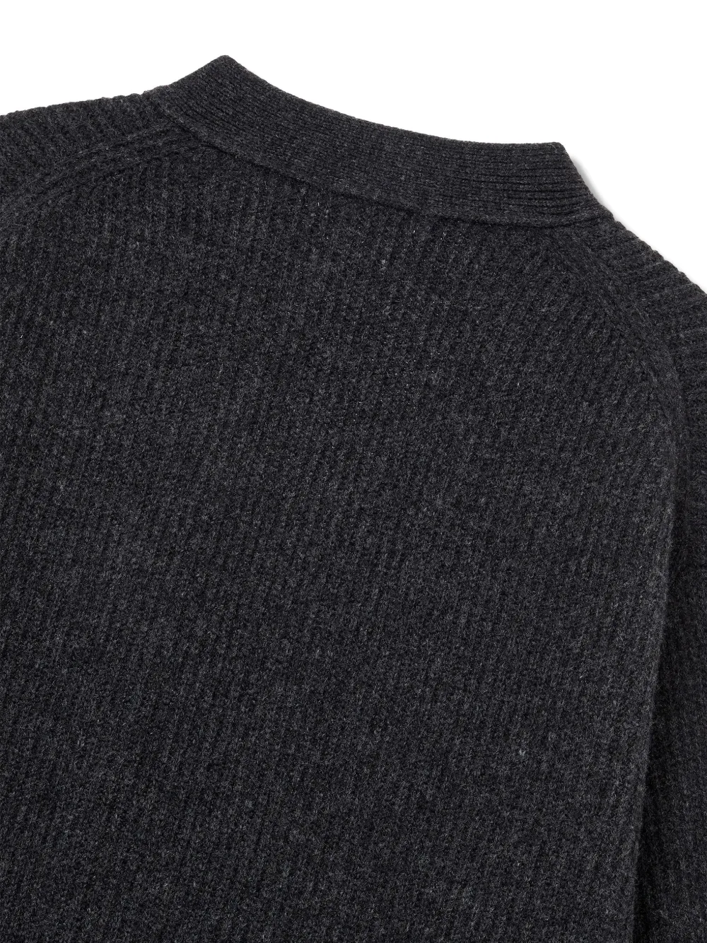 Studio Tomboy Ribbed-knit Cardigan In Gray