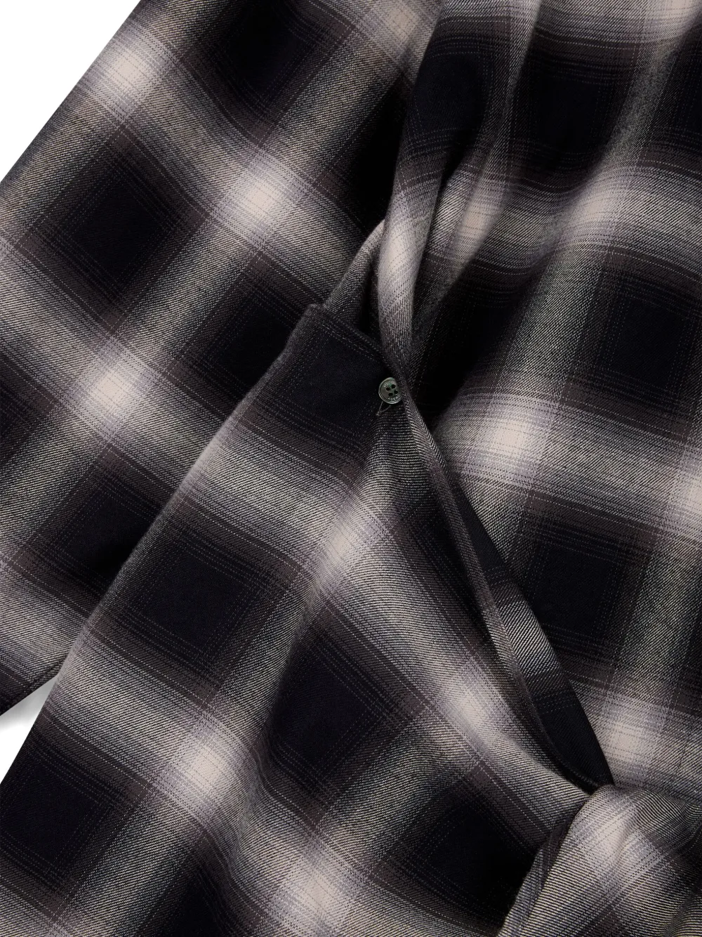 Studio Tomboy Checked Shirt In Black