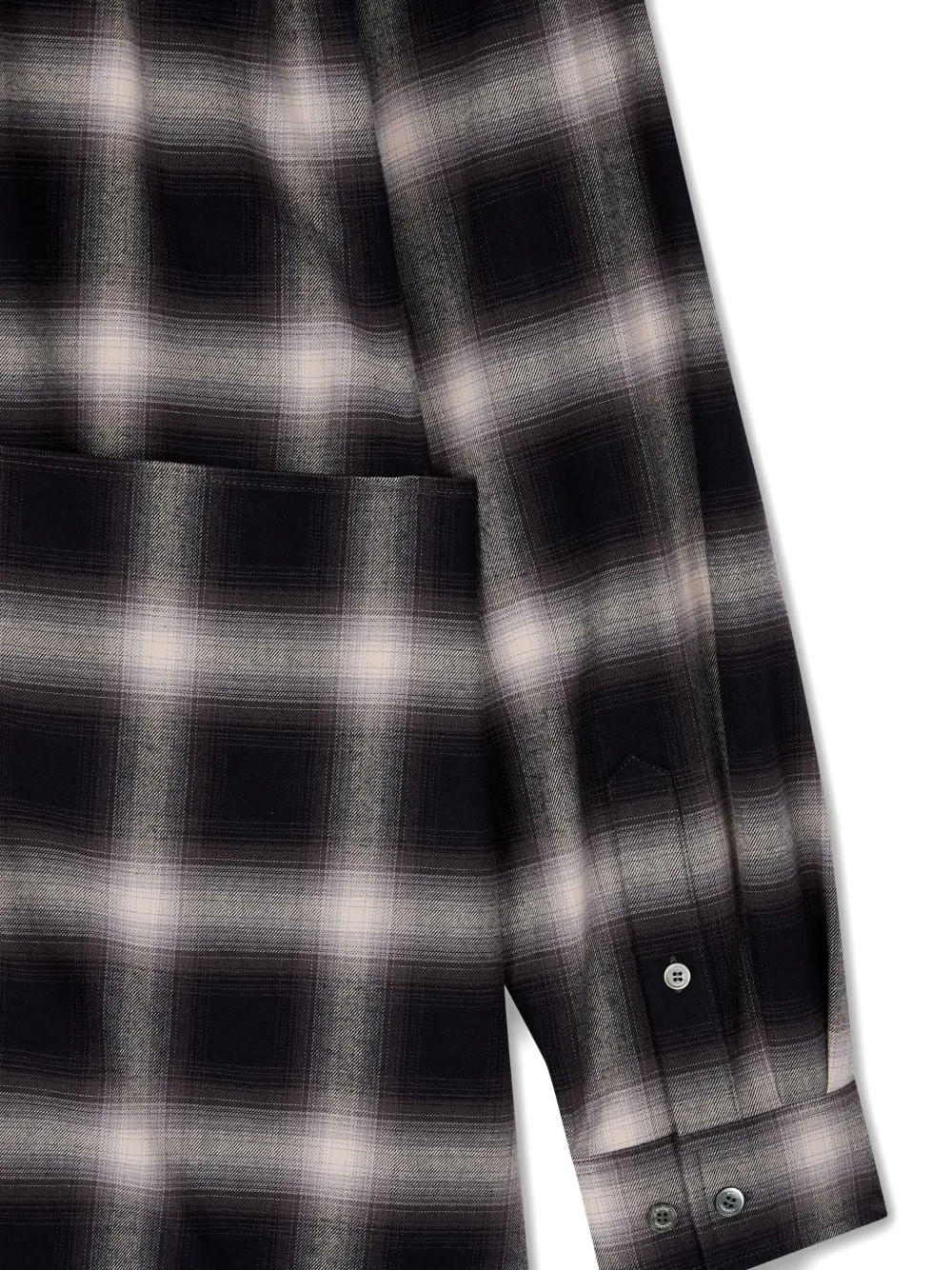 Studio Tomboy Checked Shirt In Black