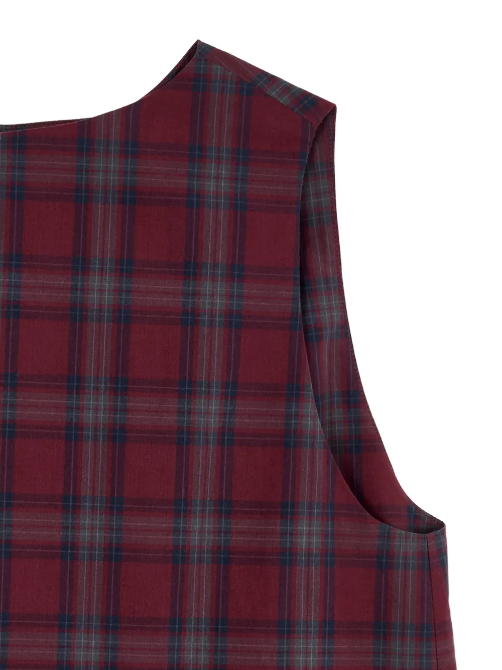 STUDIO TOMBOY Geruite jurk Rood