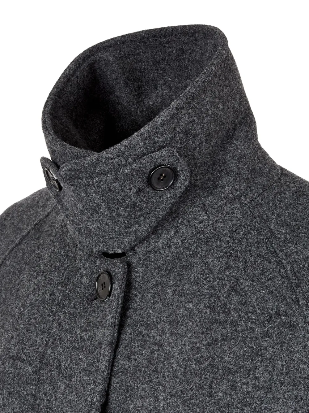 Studio Tomboy Balmacaan Single-breasted Coat In Gray