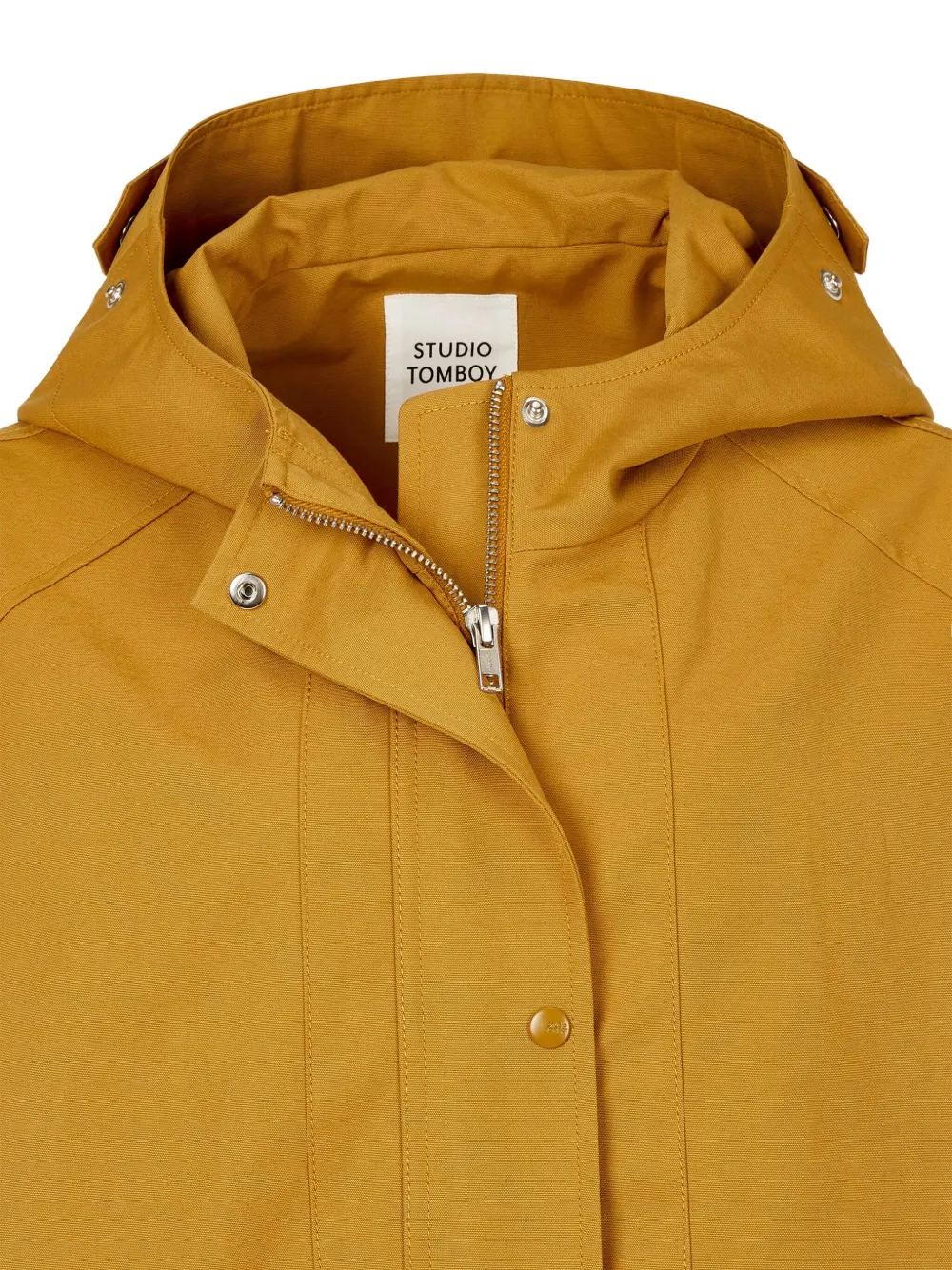 Studio Tomboy Drawstring-hem Hooded Jacket In Orange