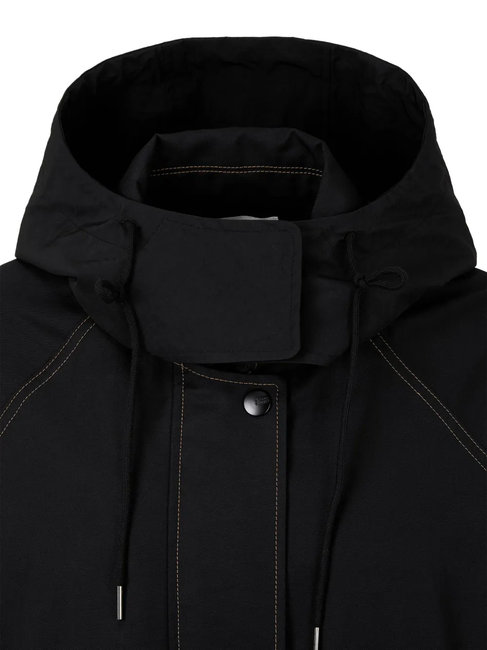 Studio Tomboy Layered Hooded Jacket In Black