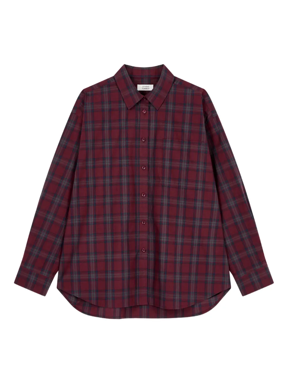 Studio Tomboy Checked Shirt In Red