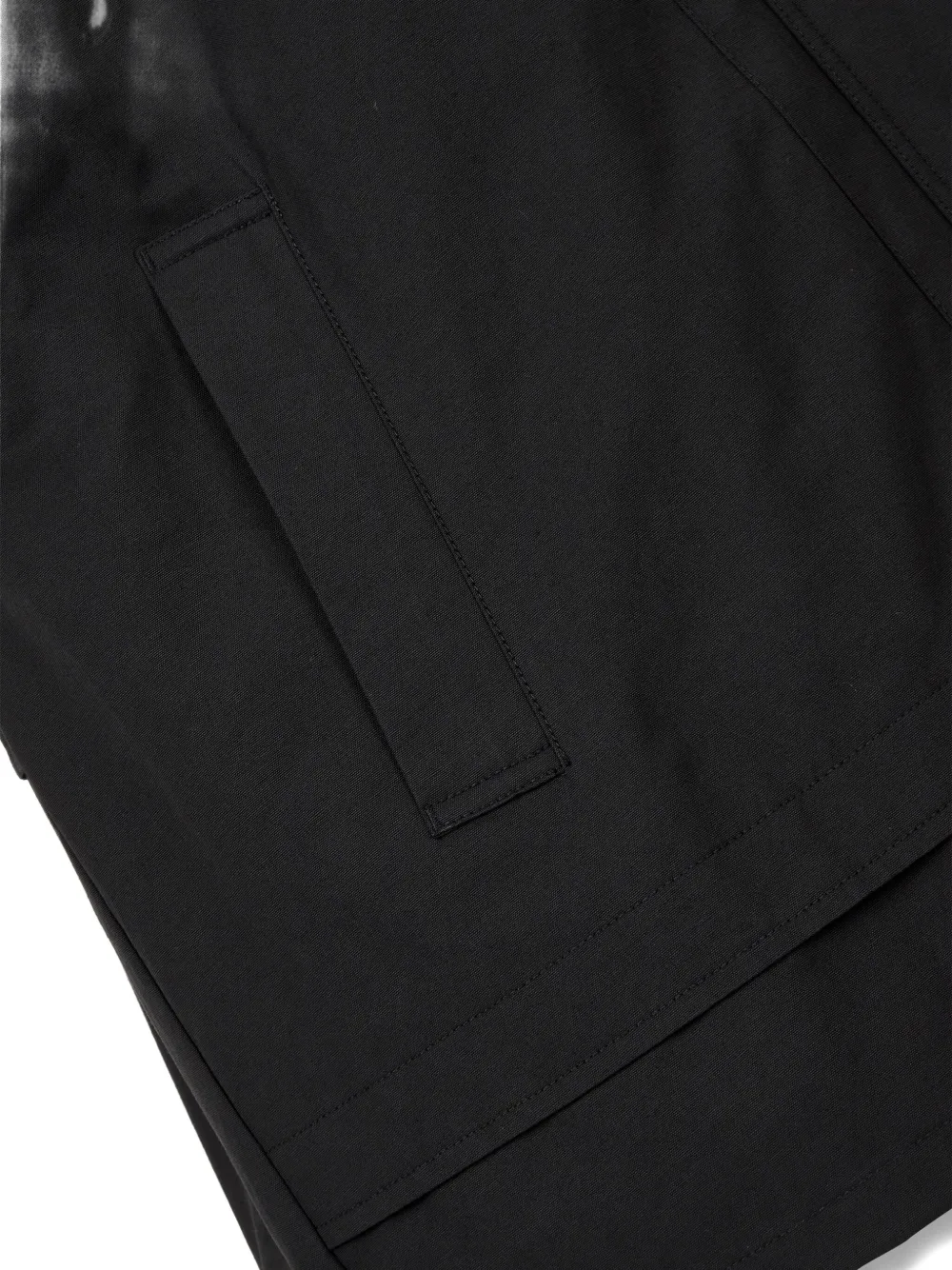Studio Tomboy Layered Hooded Jacket In Black