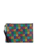 Gucci Pre-Owned 2016-2025 GG Supreme Psychedelic Zip clutch bag - Black