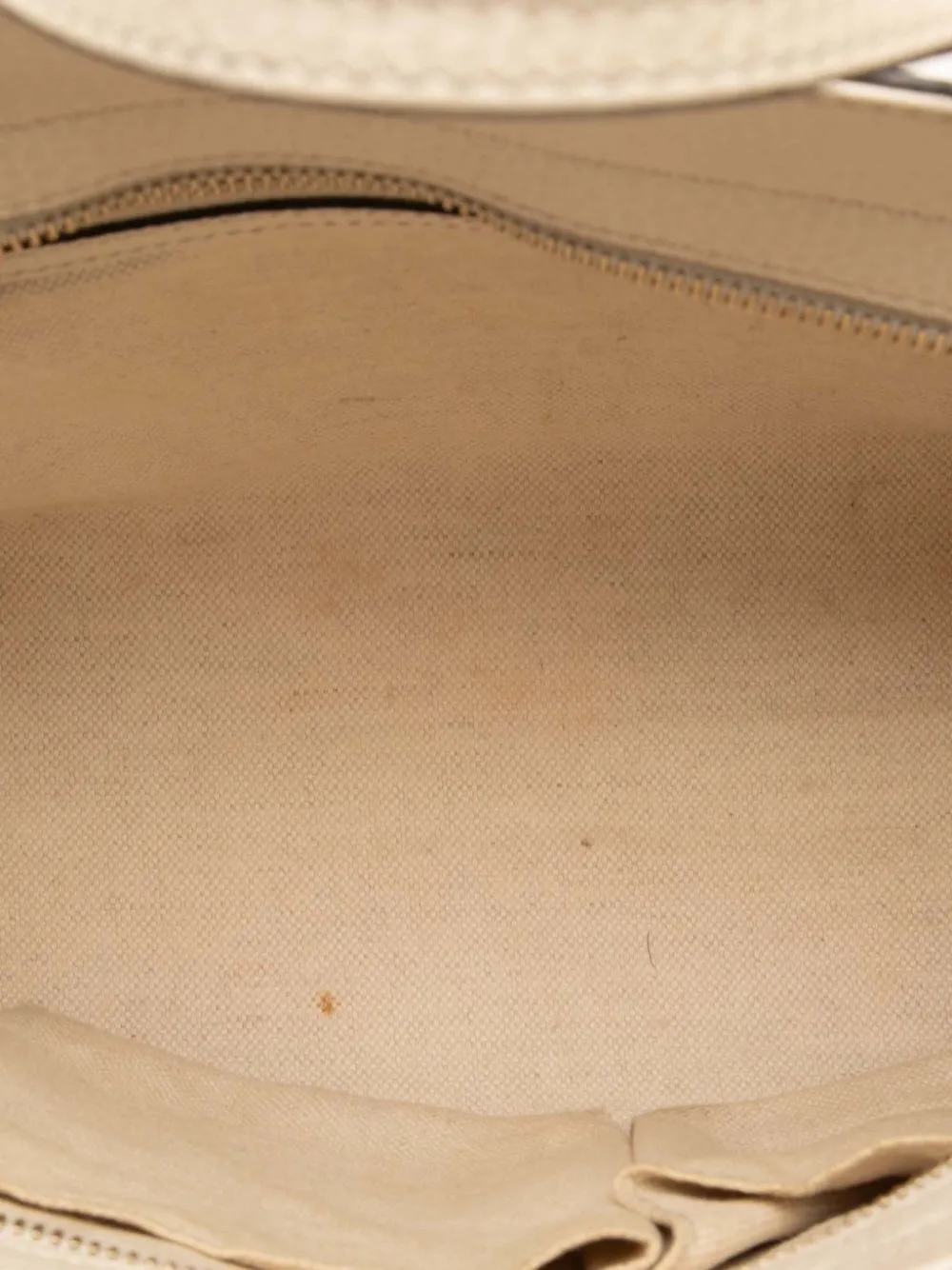 Pre-owned Gucci 2000-2015 Mini Leather Swing Satchel In White