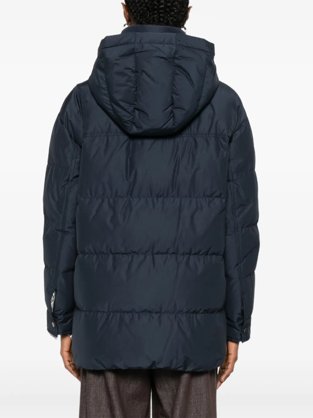 Brunello Cucinelli Jack met capuchon Blauw