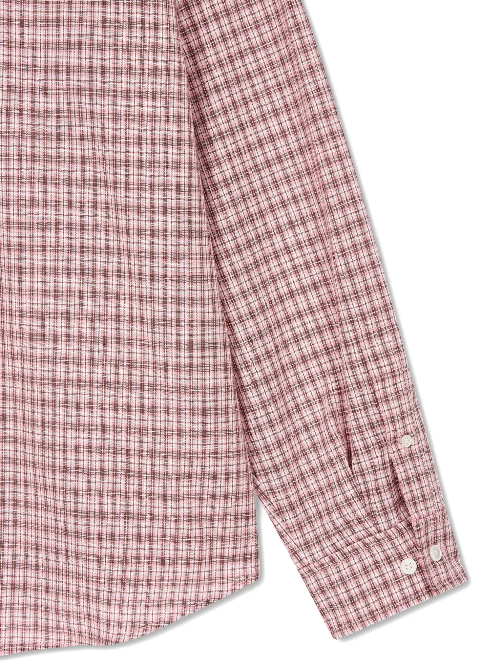 Studio Tomboy Checked Shirt In Pink
