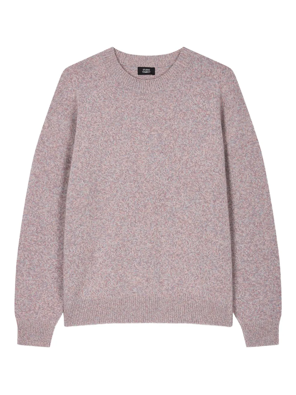 Studio Tomboy Speckled Round-neck Sweater In Pink