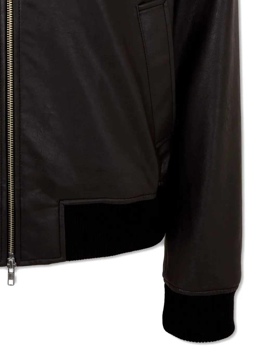Studio Tomboy Zip-front Bomber Jacket In Brown