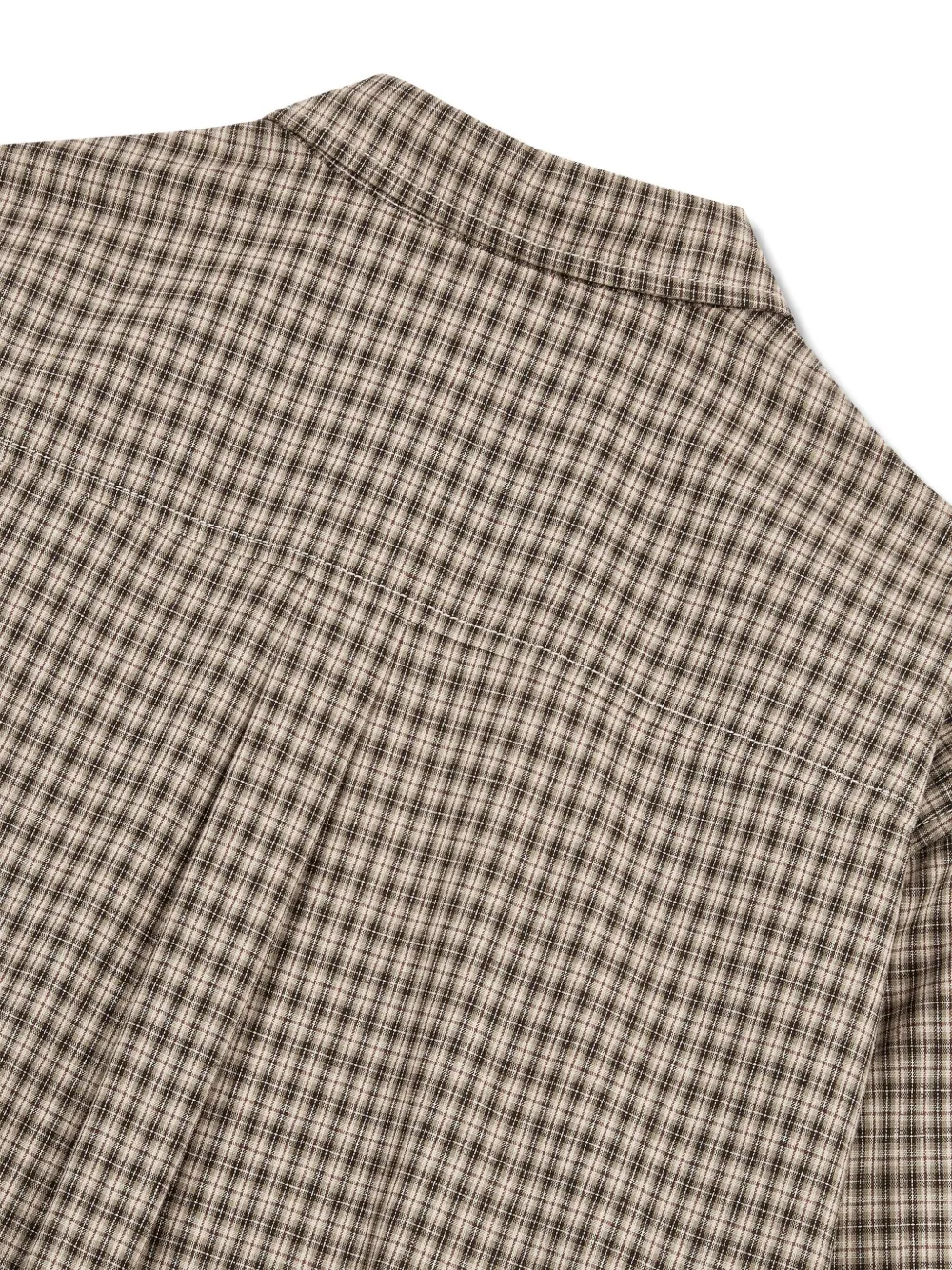 STUDIO TOMBOY Geruit katoenen overhemd Beige