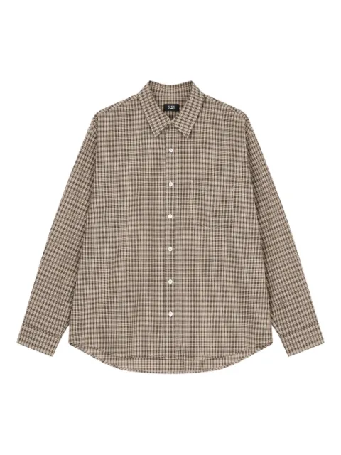 STUDIO TOMBOY checked cotton shirt