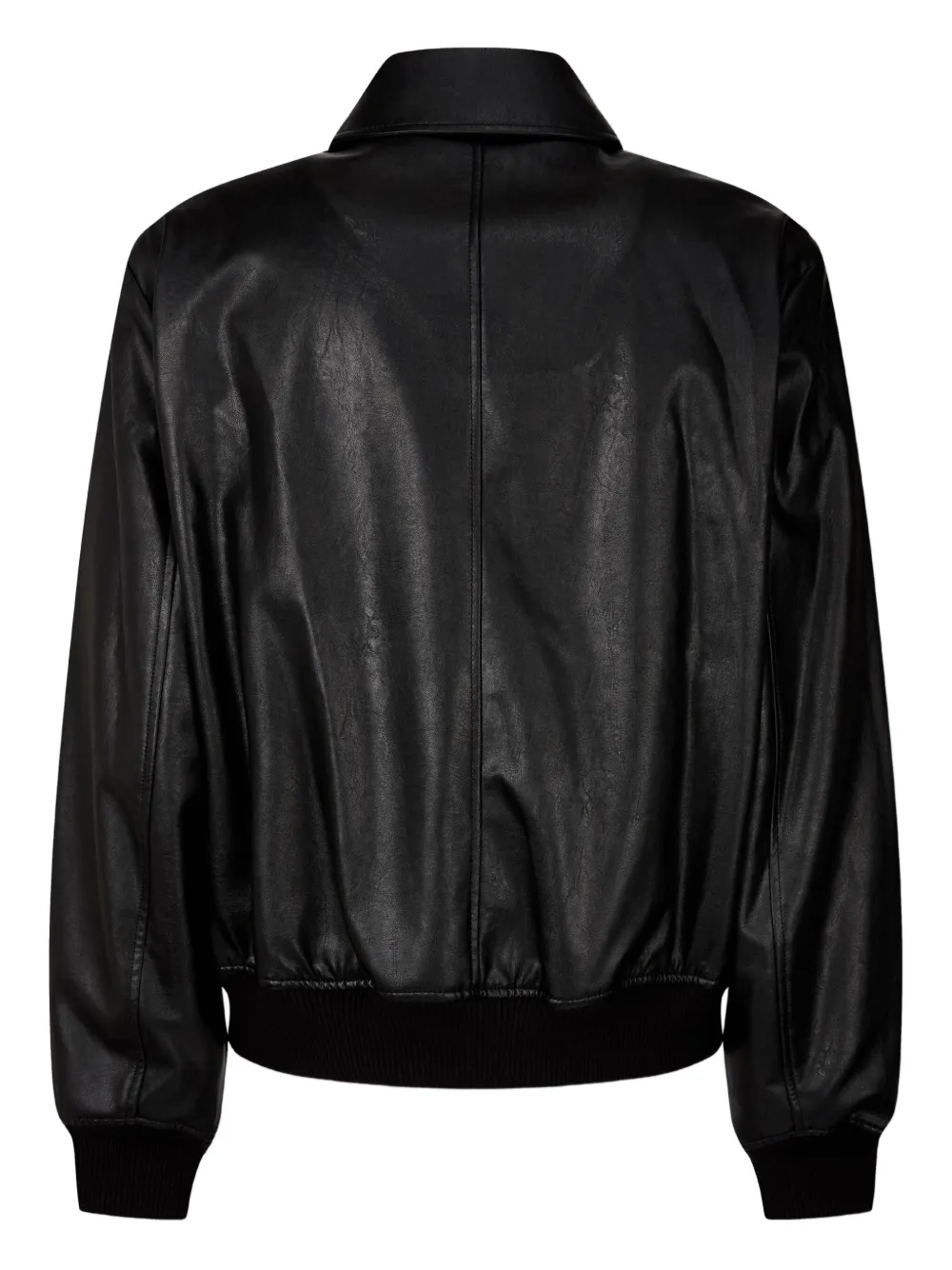 Studio Tomboy Zip-front Ribbed-cuff Jacket In Black