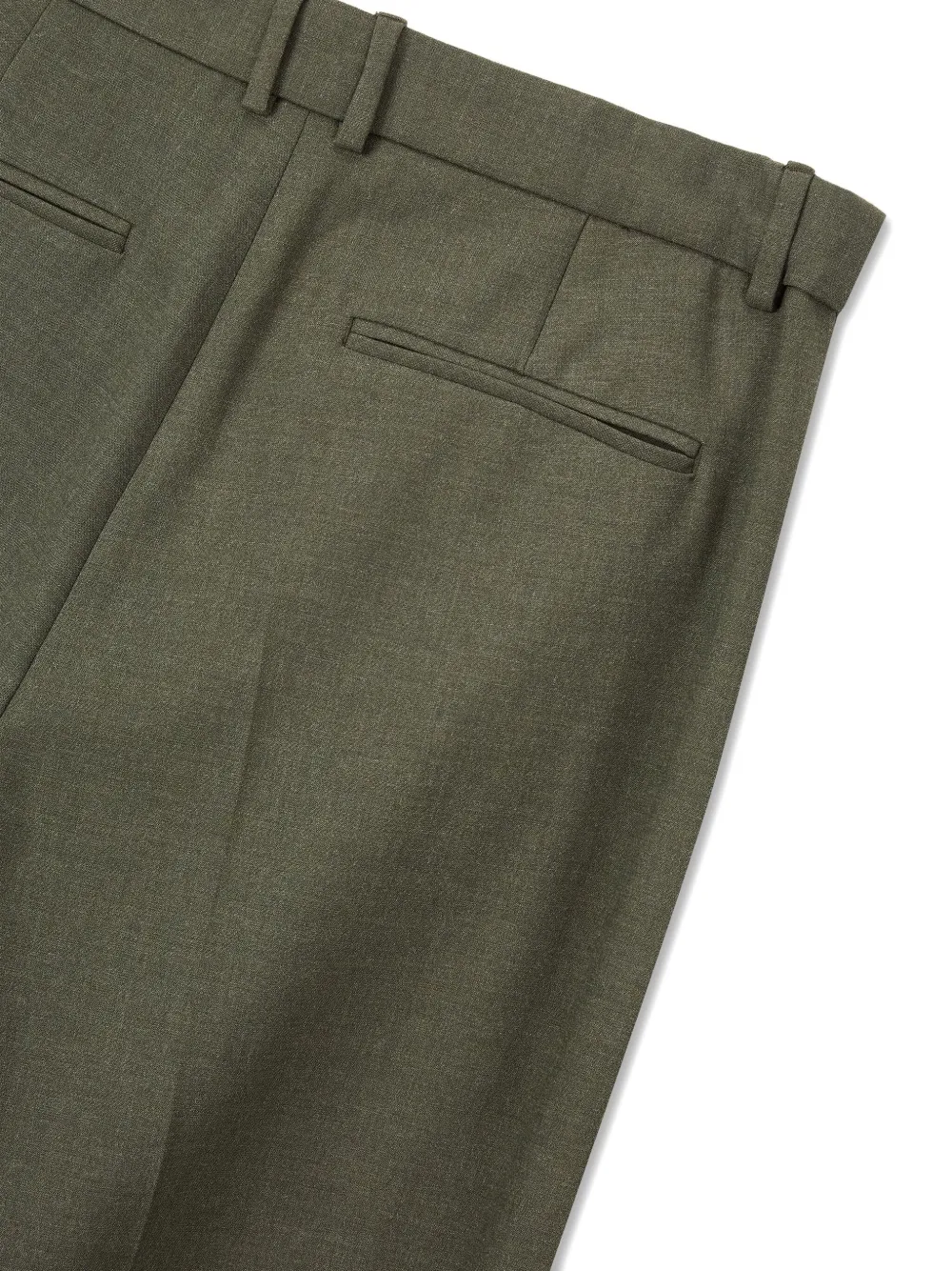 Studio Tomboy Pleated-front Trousers In Green
