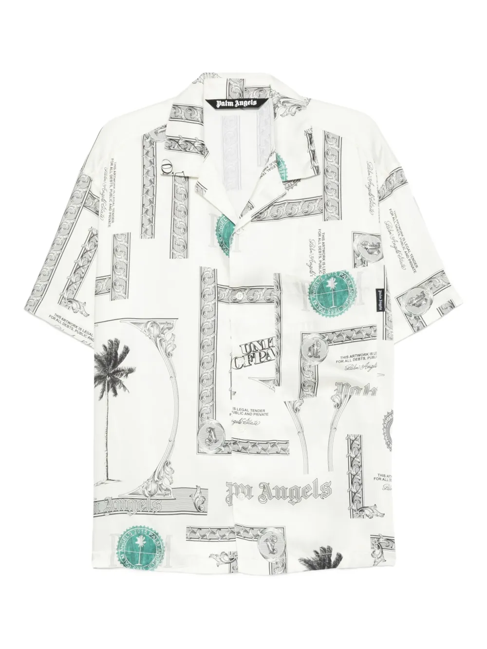 Palm Angels graphic-print shirt | White | Image 1
