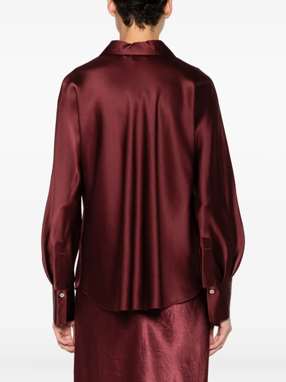 Vince Satijnen blouse Rood