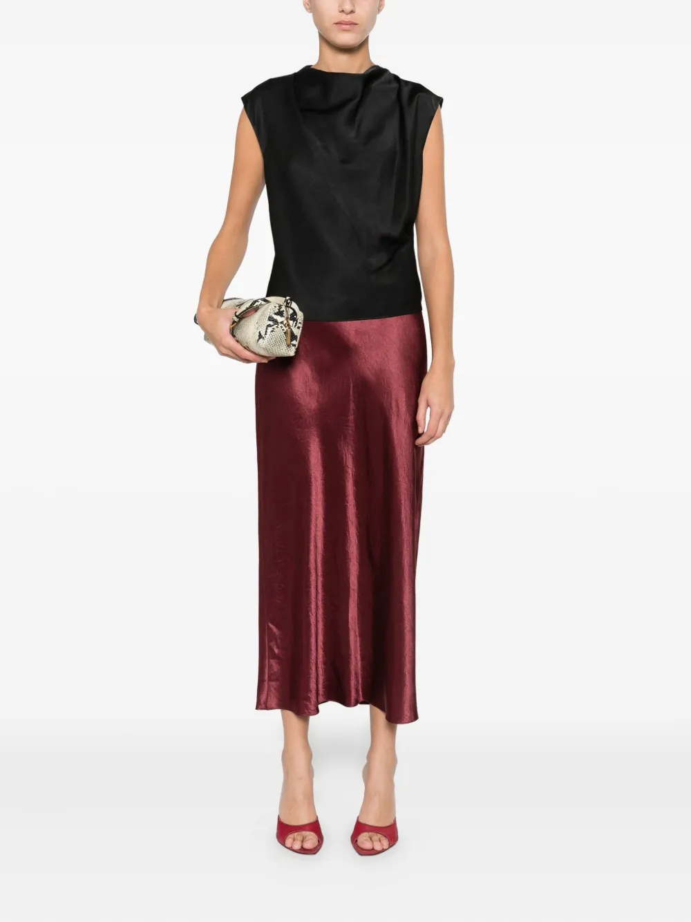 Vince Mouwloze blouse - Zwart