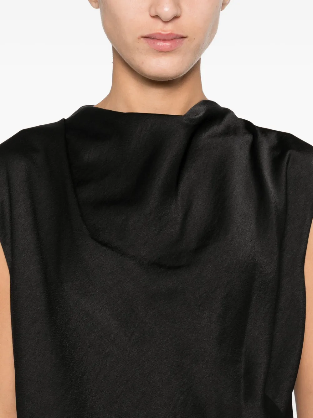 Vince Mouwloze blouse Zwart