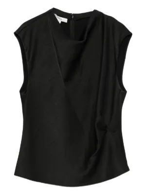 ANINE BING Venice Wrap Vest | Black | FARFETCH