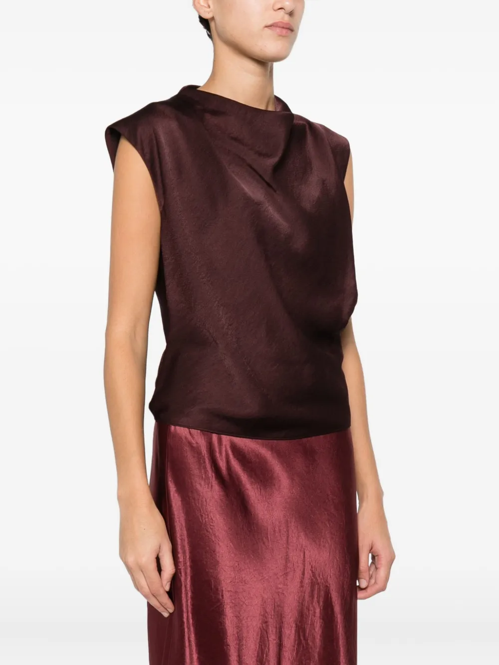 Vince Blouse met col Rood