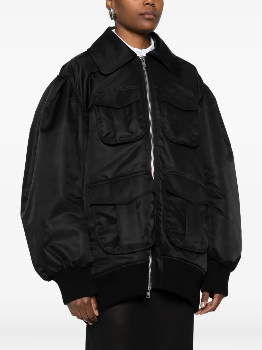 Simone Rocha Bomberjack met zak en rits Zwart