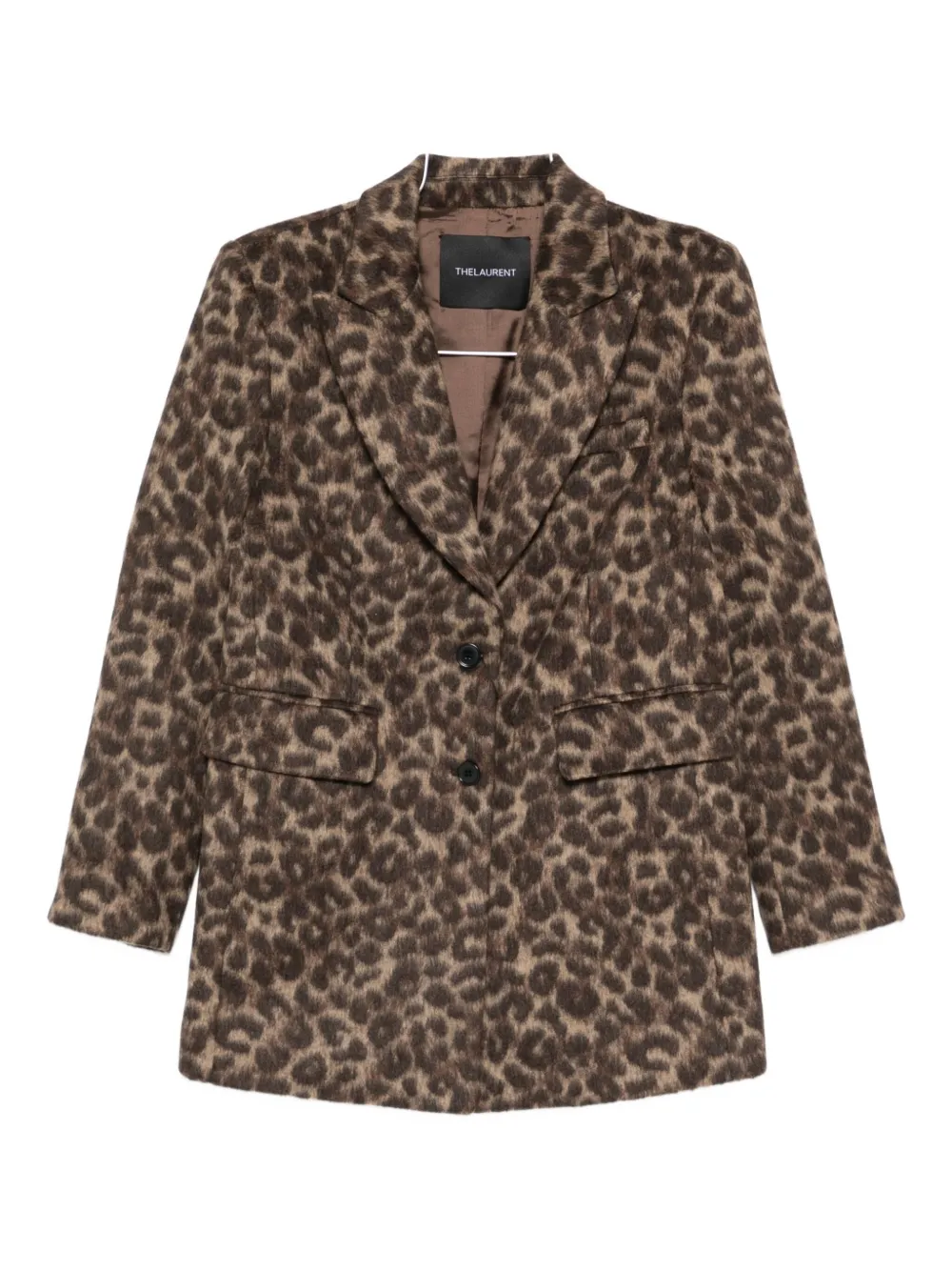 Thelaurent Leopard-print Jacket In Brown