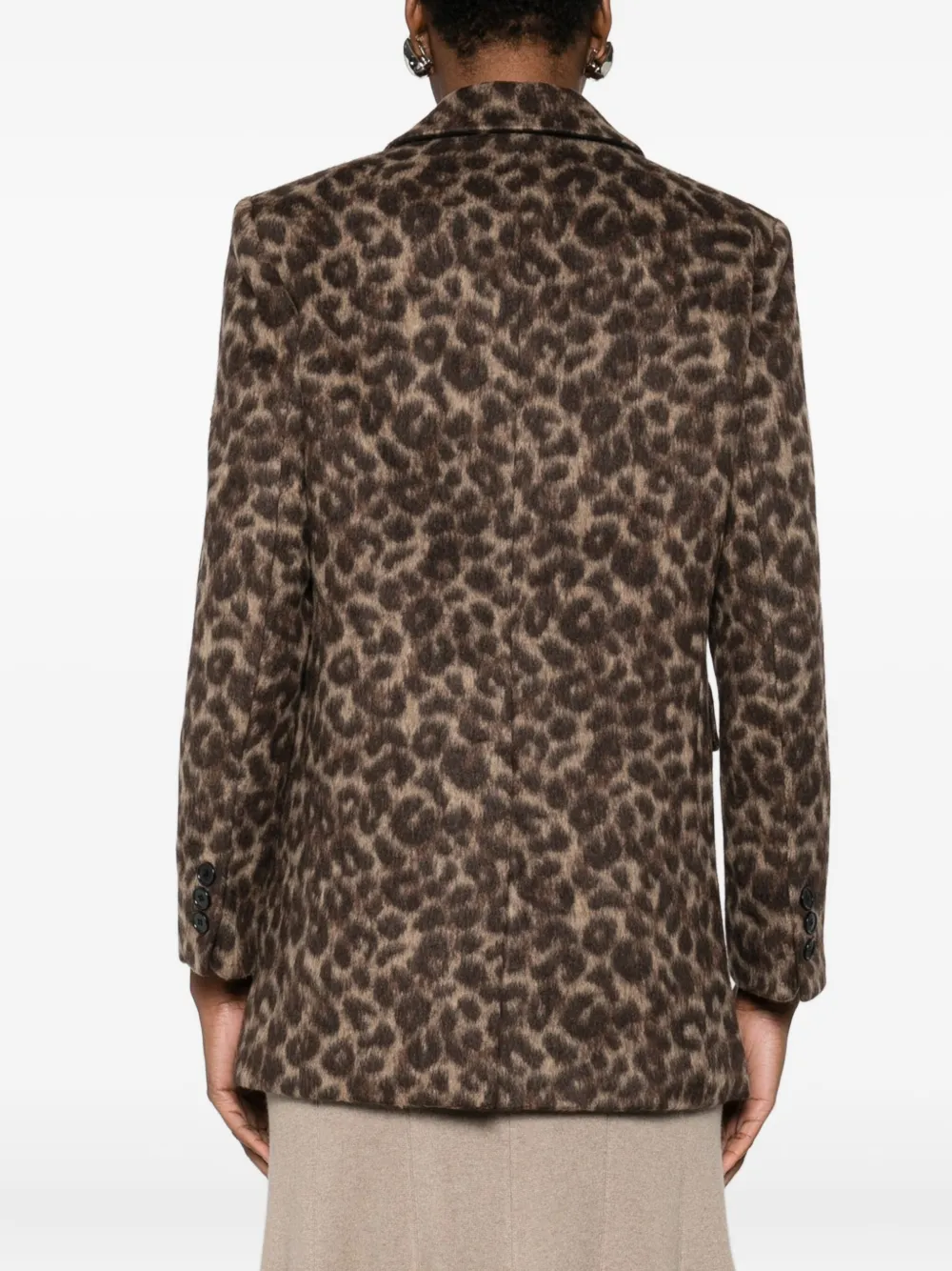 Thelaurent Leopard-print Jacket In Brown