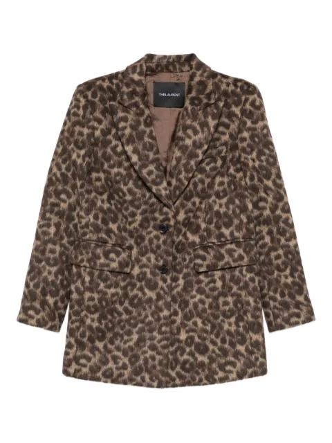 THELAURENT chamarra con estampado de leopardo