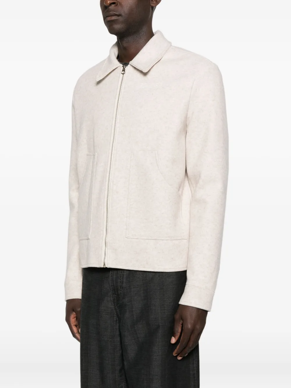 Family First Shirtjack met puntkraag Beige