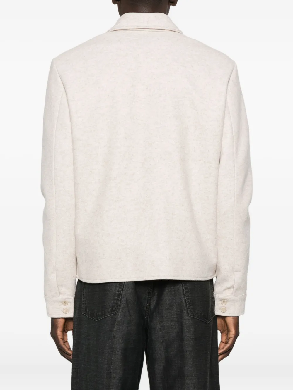 Family First Shirtjack met puntkraag Beige